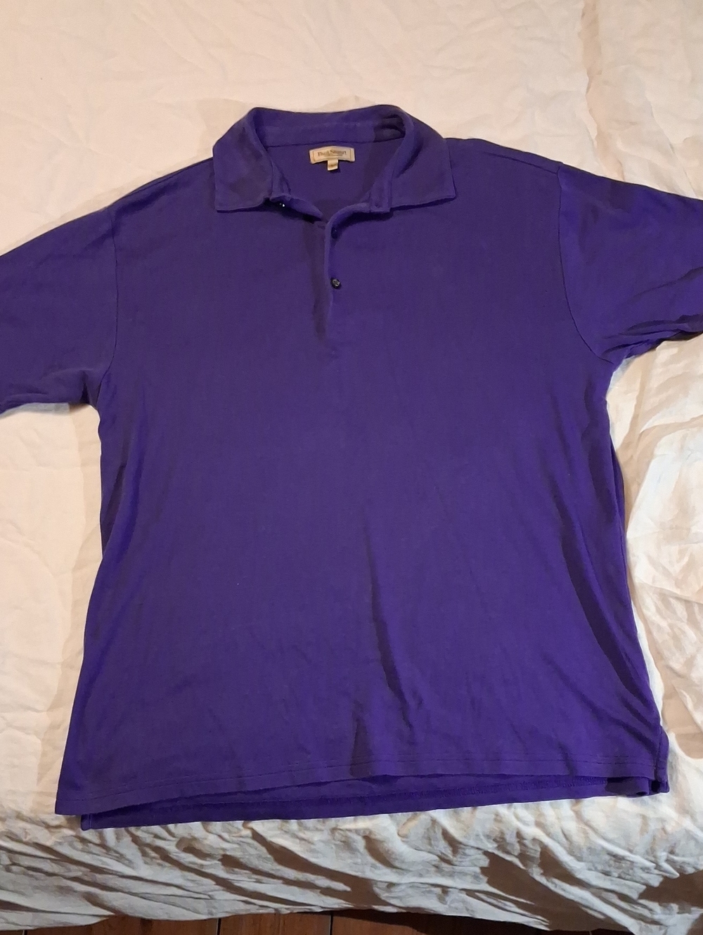 Paul Stuart Purple Polo Shirt - Classic Short Sleeve